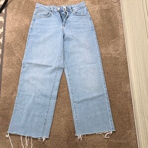 Forever 21 Light Blue Straight Leg Jeans